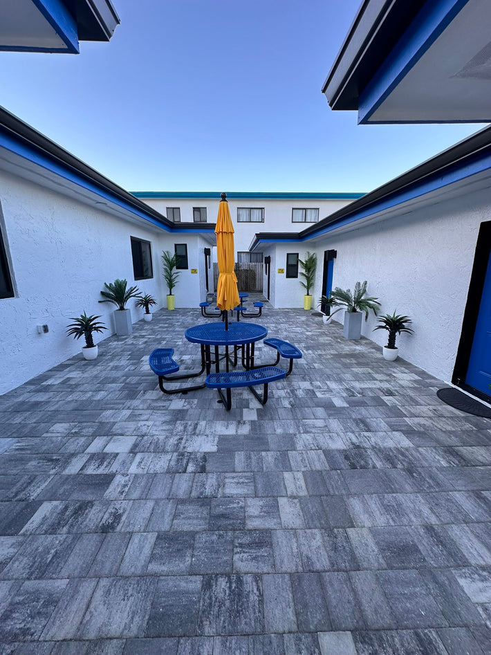 Custom brick paver deck designed to match outdoor living spaces in Miami