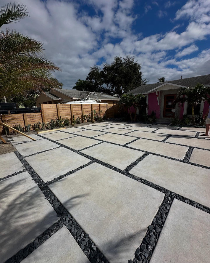 Local decorative concrete driveway services available for residential driveways