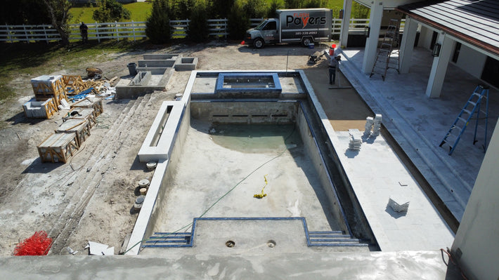 Pool coping installed in Miami for a clean edge and seamless pool finish

